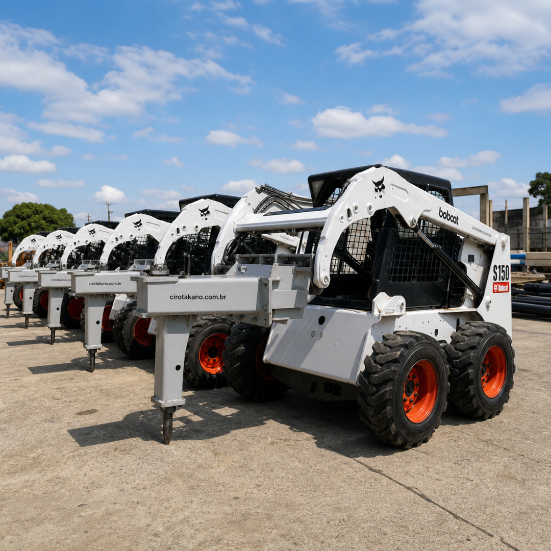 Bobcat com rompedor hidráulico